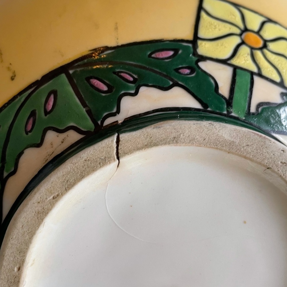 Antique hand painted vase - Picture 12 of 14